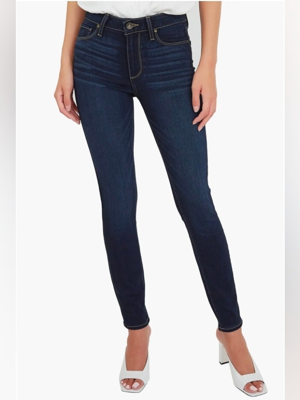 PAIGE Hoxton Ankle Koda W5568 Dark Wash Skinny Jeans Size 27